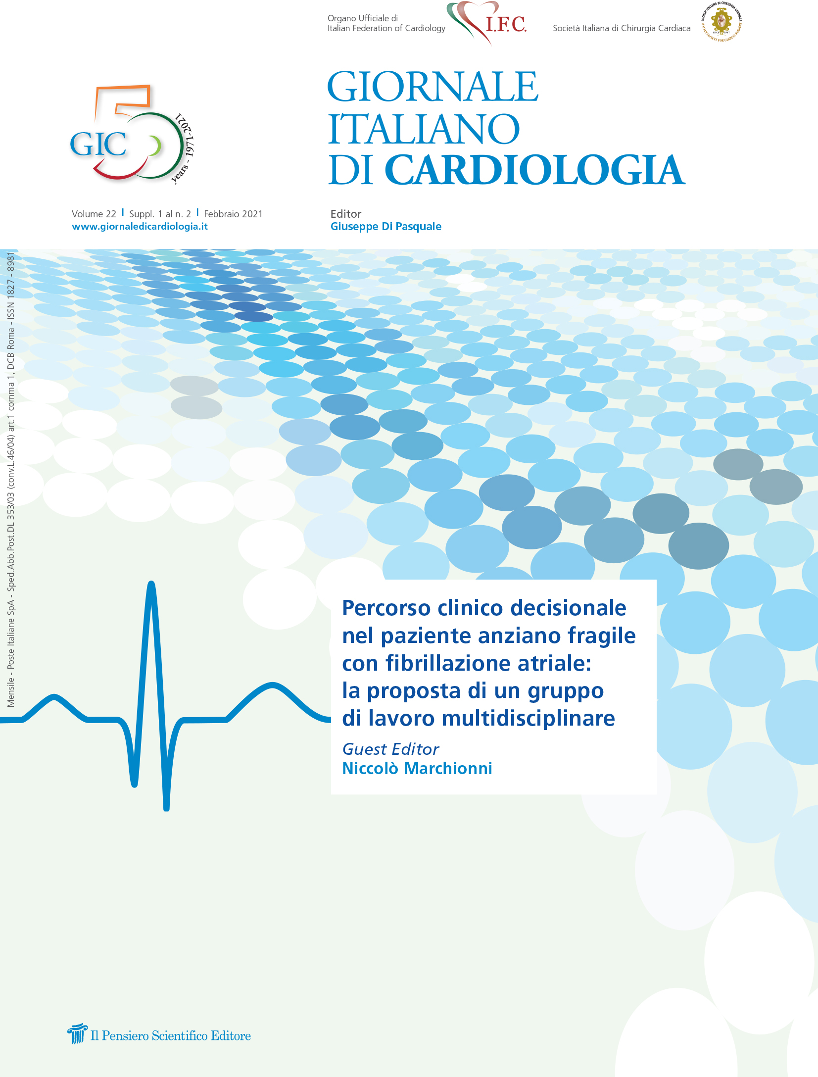 2021 Vol. 22 Suppl. 1 al N. 2 FebbraioPercorso clinico decisionale nel paziente anziano 
fragile con fibrillazione atriale: 
la proposta di un gruppo di lavoro multidisciplinare