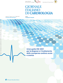 2022 Vol. 23 Suppl. 1 al N. 4 AprileLinee guida ESC 2021
per la diagnosi e il trattamento
dello scompenso cardiaco acuto
e cronico