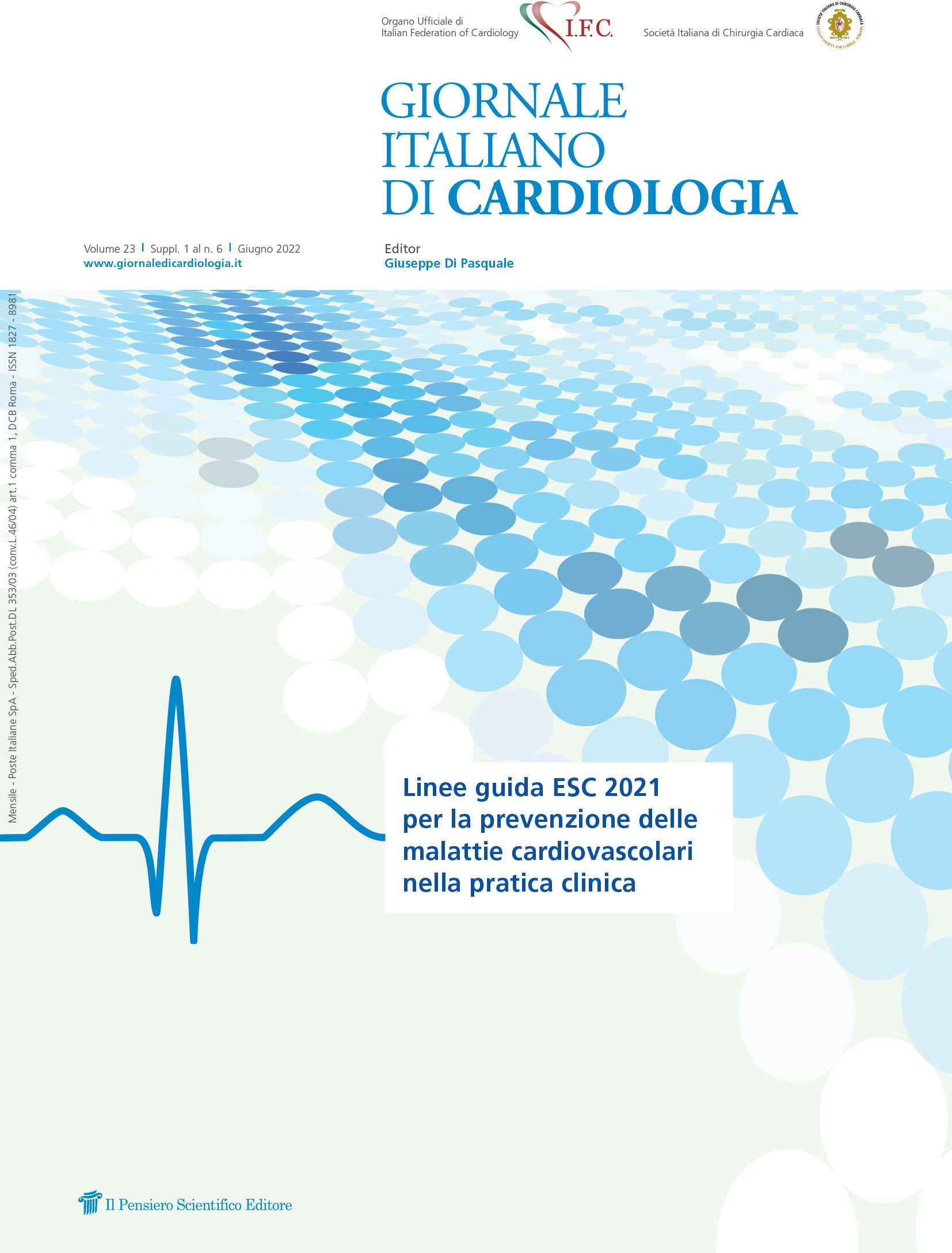 2022 Vol. 23 Suppl. 1 al N. 6 GiugnoLinee guida ESC 2021
per la prevenzione delle
malattie cardiovascolari
nella pratica clinica