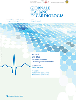 2022 Vol. 23 Suppl. 2 al N. 7 Luglioa cura di:
SICI-GISE
Società Italiana di
Cardiologia Interventistica