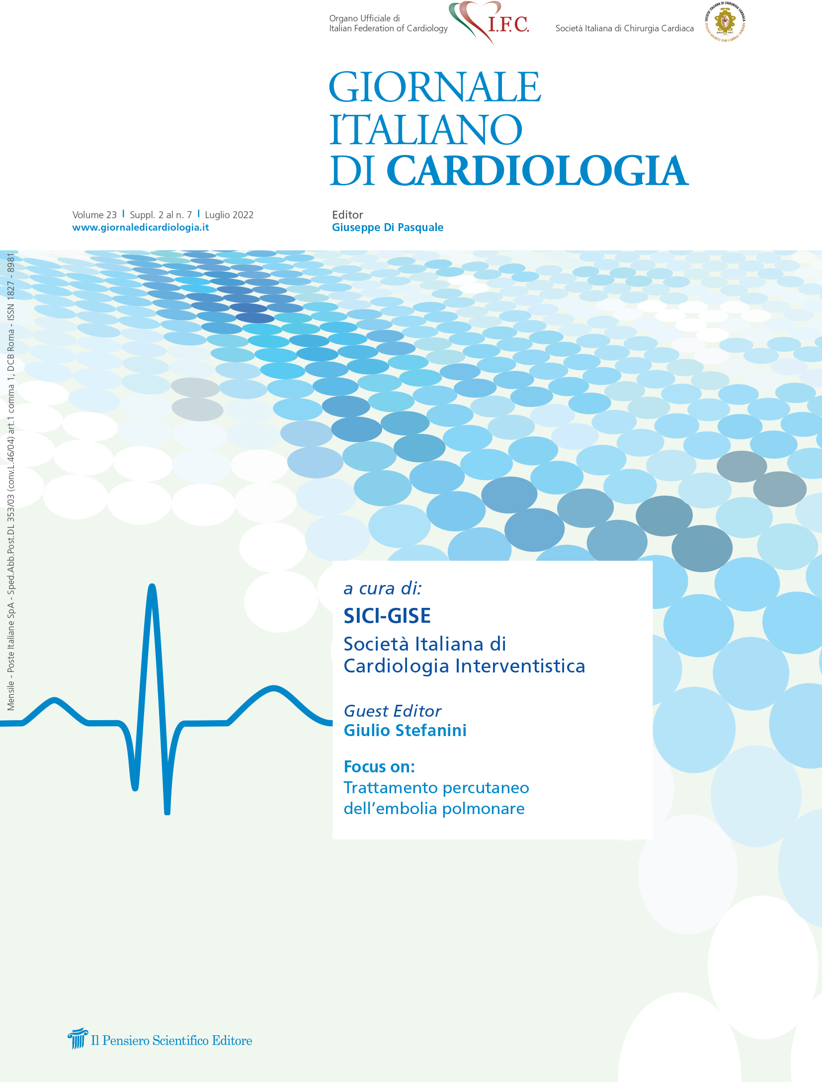 2022 Vol. 23 Suppl. 2 al N. 7 Luglioa cura di:
SICI-GISE
Società Italiana di
Cardiologia Interventistica