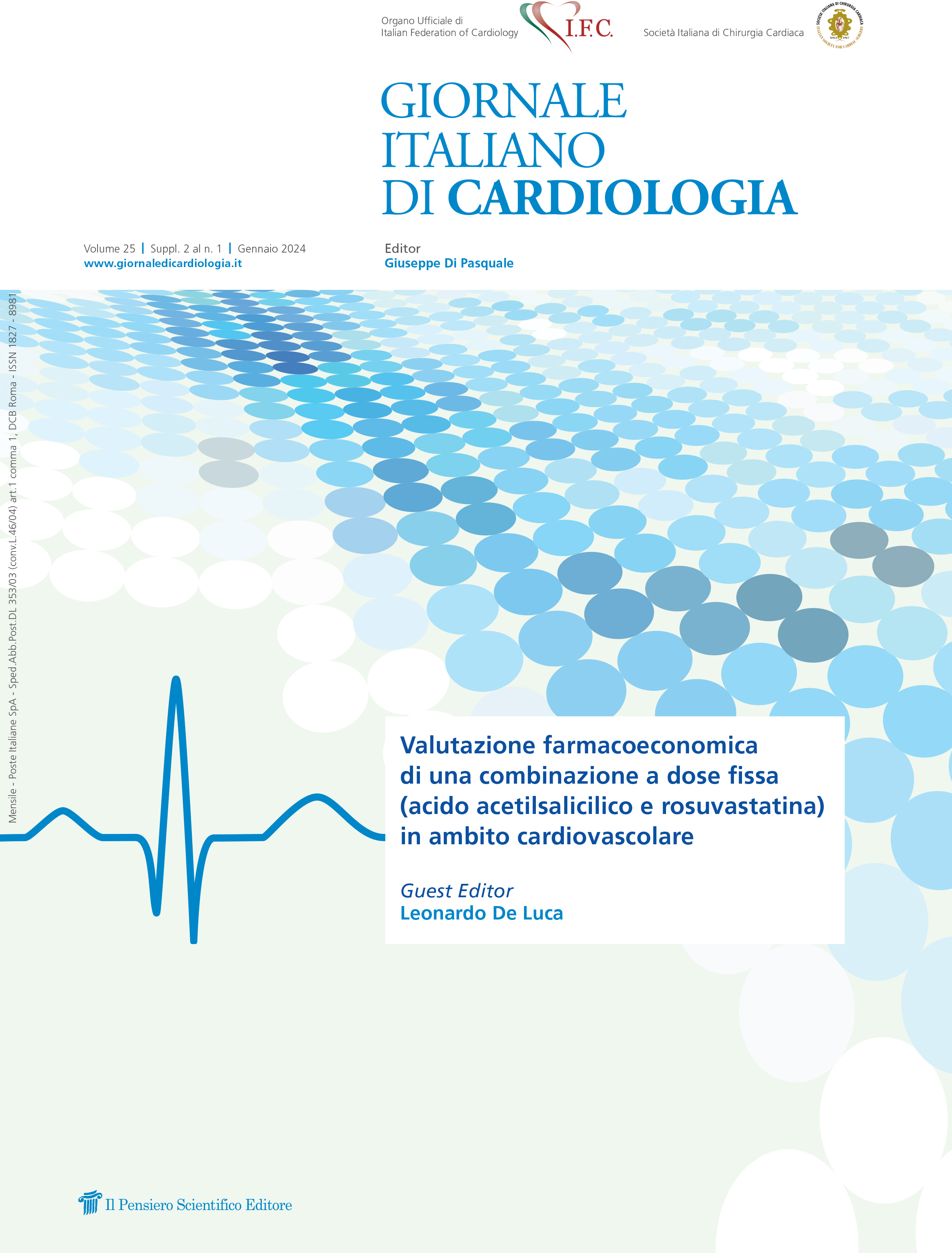 2024 Vol. 25 Suppl. 2 al N. 1 GennaioValutazione farmacoeconomica di una combinazione a dose fissa (acido acetilsalicilico e rosuvastatina) in ambito cardiovascolare