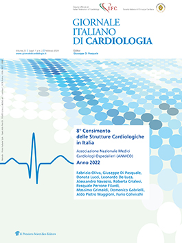 2024 Vol. 25 Suppl. 1 al N. 2 Febbraio8° Censimento delle Strutture Cardiologiche in Italia