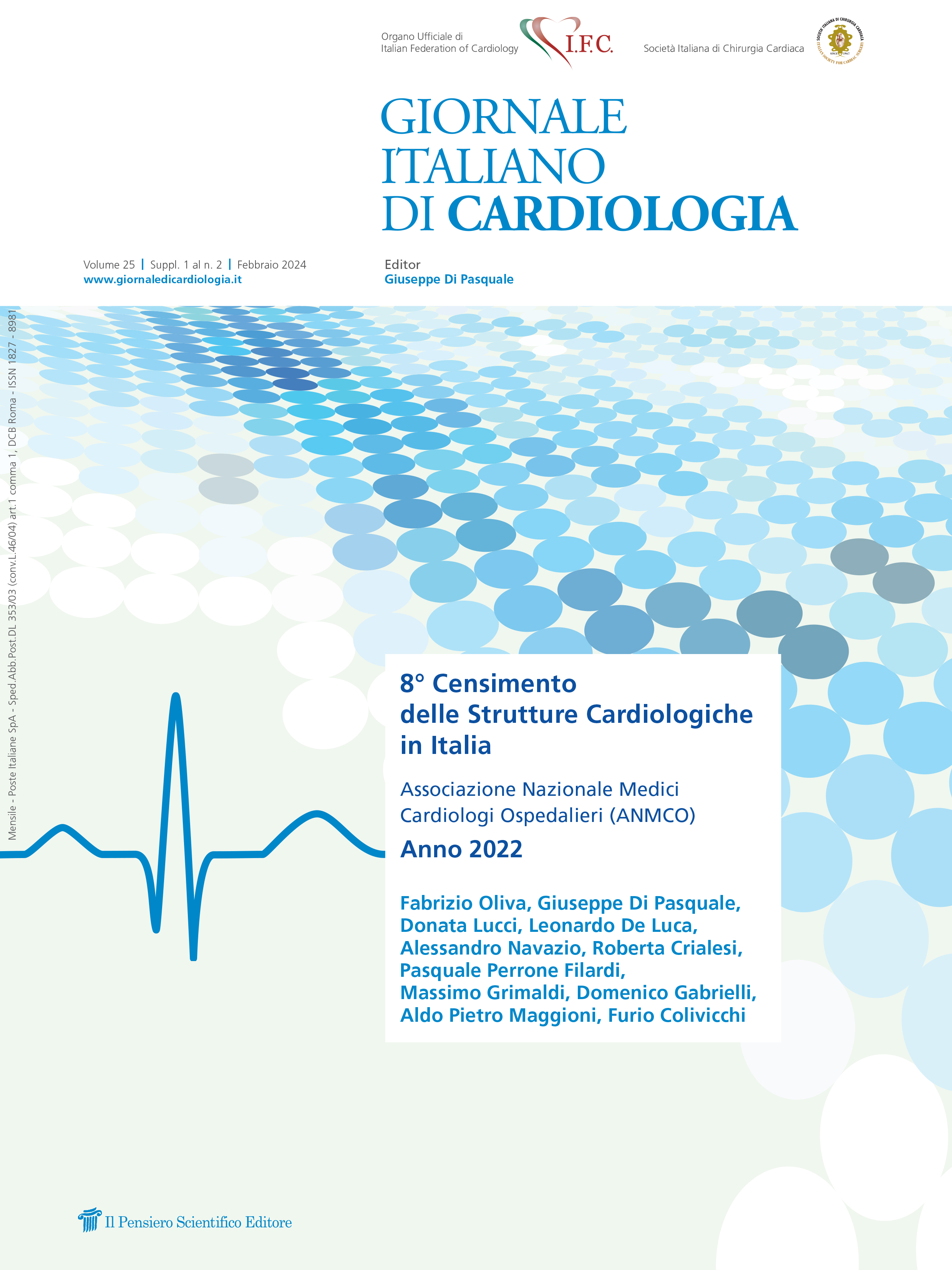 2024 Vol. 25 Suppl. 1 al N. 2 Febbraio8° Censimento delle Strutture Cardiologiche in Italia