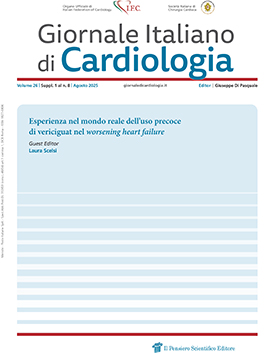 Suppl. 1 Esperienza nel mondo reale dell’uso precoce
di vericiguat nel worsening heart failure